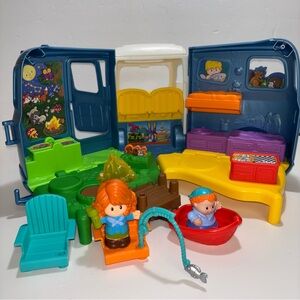 2015 Little People Camper Songs & Sounds Camping Van RV set Fisher Price Works